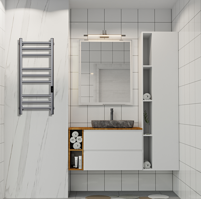 Электрический полотенцесушитель лесенка INDIGO Line Trinity (el) 70/30 Graphite Metallic