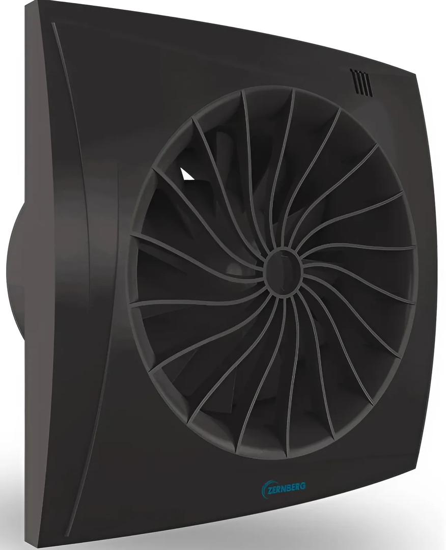 Вытяжка для ванной диаметр 125 мм Zernberg Lazurit 125 matte black