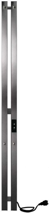 Электрический полотенцесушитель вертикальная лесенка INDIGO Style PRO (el) 120/10 Gun Metal