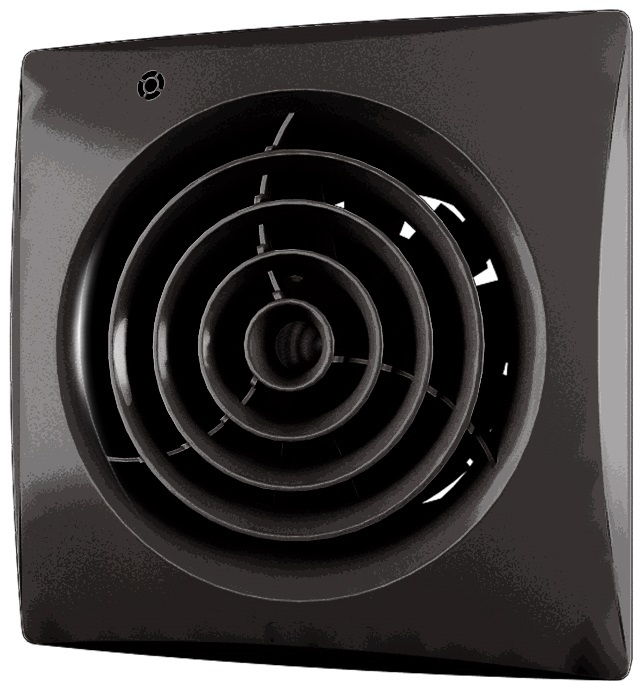 Вытяжка для ванной диаметр 125 мм Zernberg Izumrud 125 gloss black