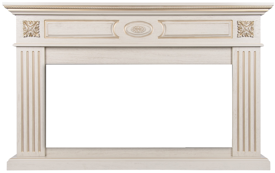 Линейный портал Firelight Siena 42/40/36, слоновая кость с золотой патиной