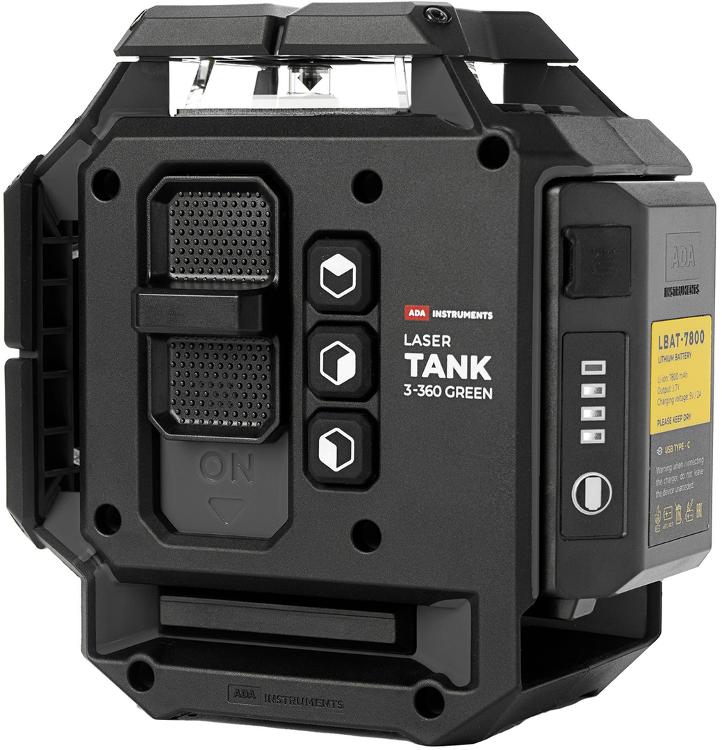 Лазерный уровень ADA LaserTANK 3-360 GREEN Basic Edition