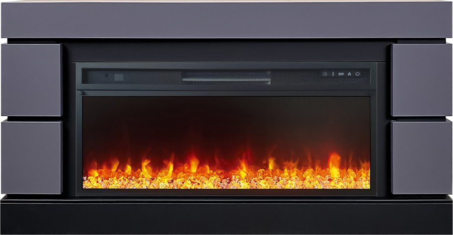 Электрокамин с широким очагом 2D Royal Flame Modern 42 SFT графит с очагом Vision 42 LED