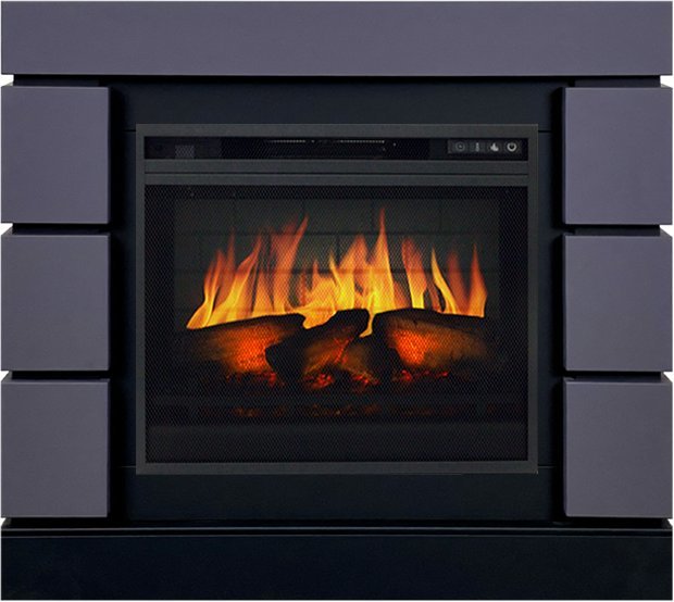 Электрокамин с широким очагом 3D Royal Flame Modern 23 Graphite Grey SFT под очаг Vision 23 3D