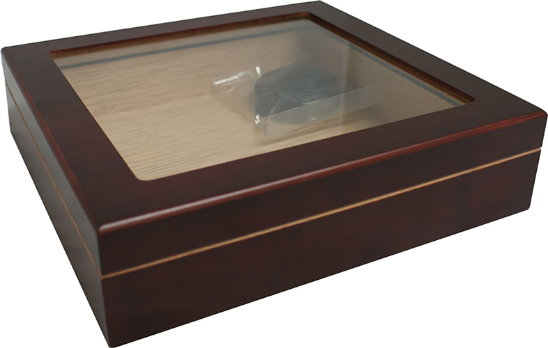 Настольный хьюмидор Aficionado Chateau Glasstop Cherry (на 15 сигар)