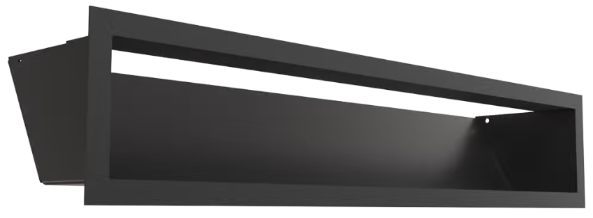 Вентиляционная решетка Kratki Люфт 120х600 черная KR-LUFT/12/60/45S/C