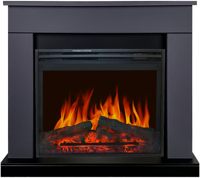 Электрокамин с широким очагом 2D Royal Flame Bergen SFT серый графит с очагом Jupiter FX New
