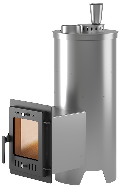 Дровяная печь 25 кВт Эверест Steam Master 24 INOX (210М) (под обкладку)