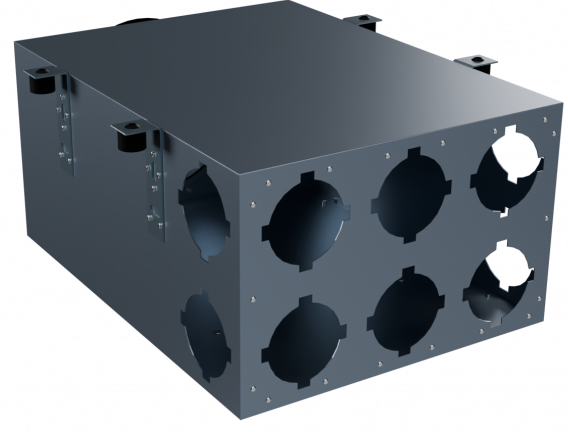 Коллектор Flexag CMP-FLD 160/90x6, D160, на 6 выxодов FLD