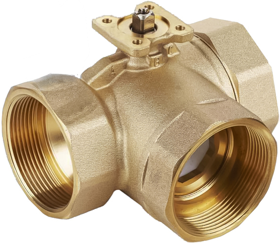 Шаровый кран Hoocon BV350A 3-ходовой DN 50 kvs 40