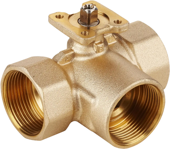 Шаровый кран Hoocon BV332A 3-ходовой DN 32 kvs 16