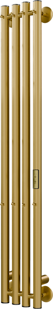Электрический полотенцесушитель вертикальная лесенка INDIGO Style 4 (el) 120/18 Milky Gold