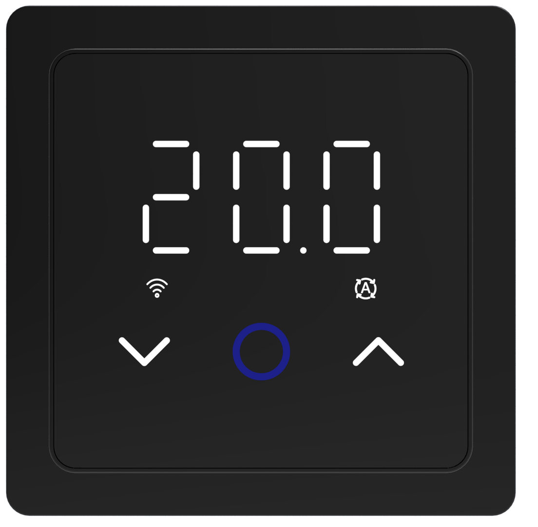 Терморегулятор для теплого пола InTherm ES29 WiFi (чёрный матовый)