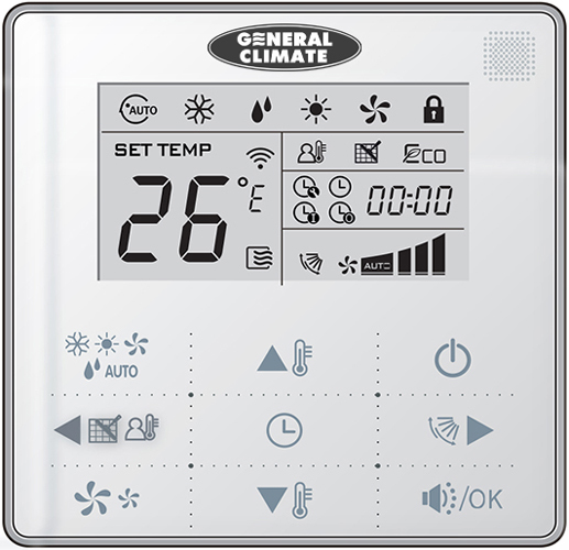 Пульт управления General Climate KJR-29B/BK