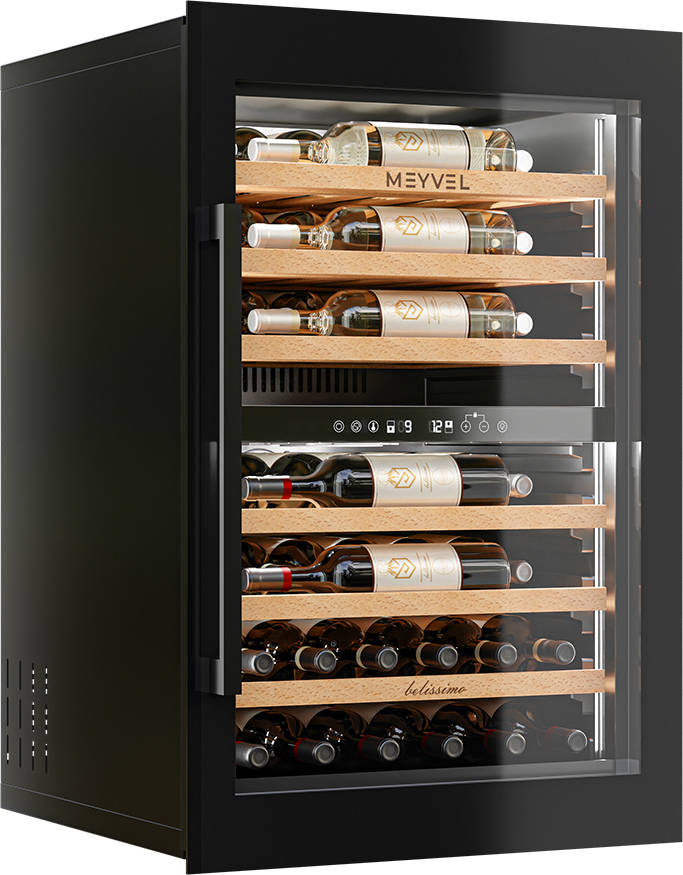 Встраиваемый винный шкаф 22-50 бутылок MEYVEL MV47PRO-KBB2
