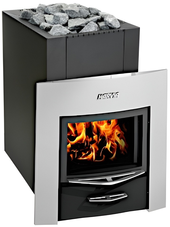 Дровяная печь 20 кВт HARVIA 22 Duo Black