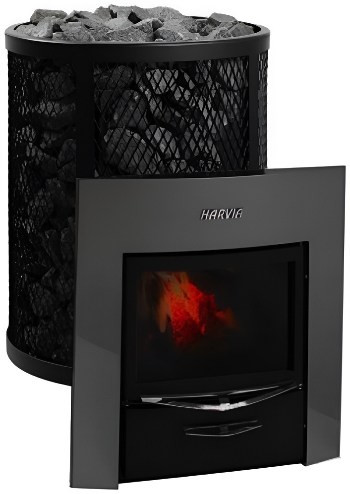 Дровяная печь 20 кВт HARVIA Ville Haapasalo 240 Duo Black