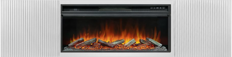 Линейный электрокамин Royal Flame Sanremo 42 с очагом Vision 42 LOG LED