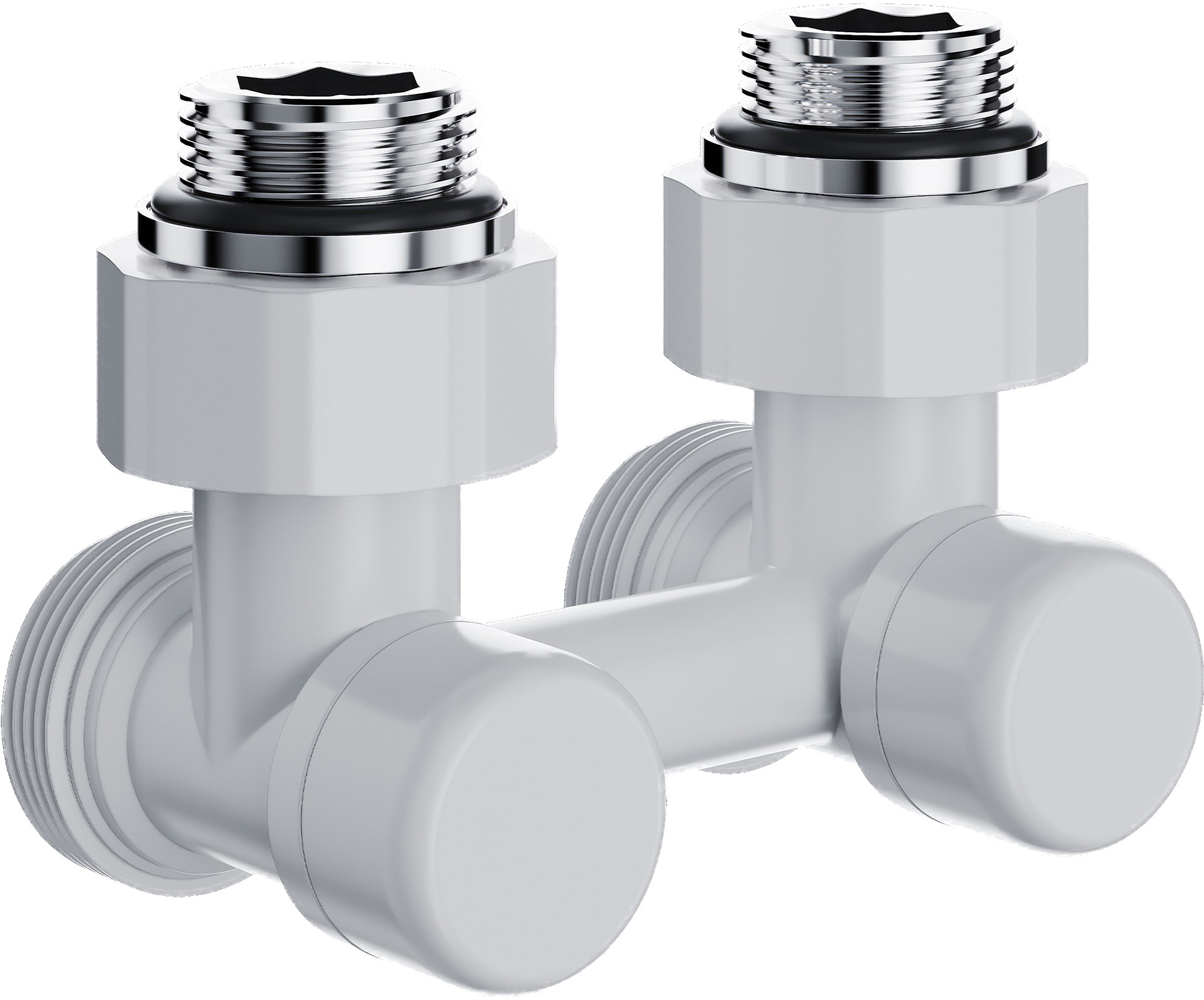 Узел нижнего подключения Royal Thermo Design 1/2"х3/4" EK (белый), угловой