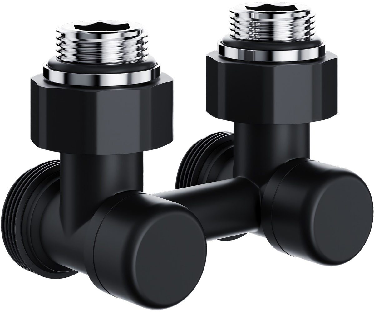Узел нижнего подключения Royal Thermo Design 1/2"х3/4" EK (черный), угловой