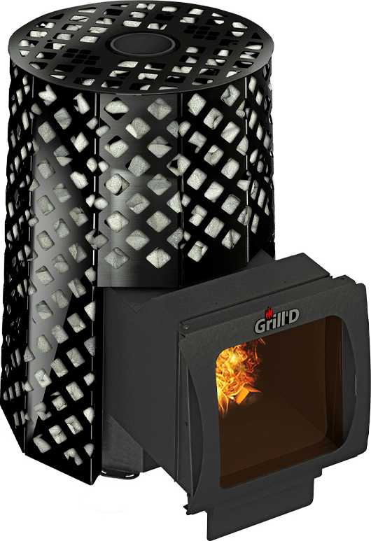 Дровяная печь Grill'D Violet Romb Long Window Max