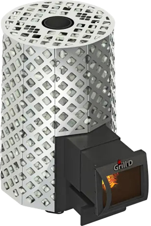 Дровяная печь Grill'D Violet Steel Romb Long