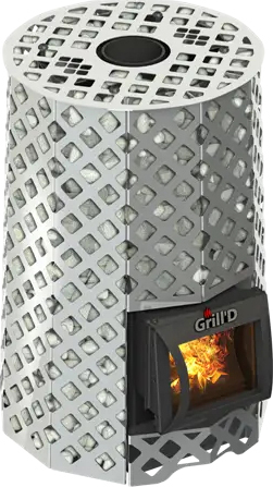 Дровяная печь Grill'D Violet Steel Romb Short