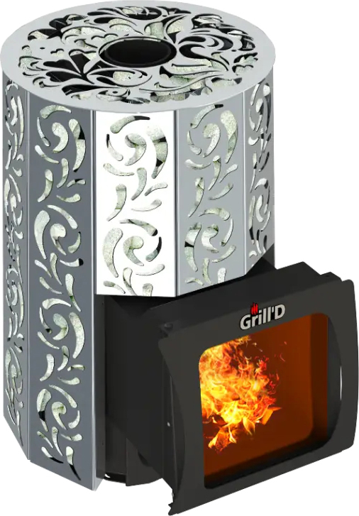 Дровяная печь Grill'D Violet Steel Short Window Max