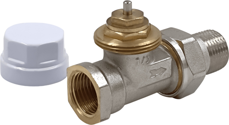 Вентиль Primoclima 1/2" прямой, никелированный (PC1212TS)
