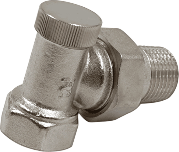 Запорный клапан Primoclima 1/2" угловой, никелированный (PC1212RA)