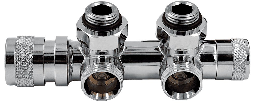 Узел нижнего подключения Primoclima Lunar угловой 1/2"х3/4"Е Хром, правый