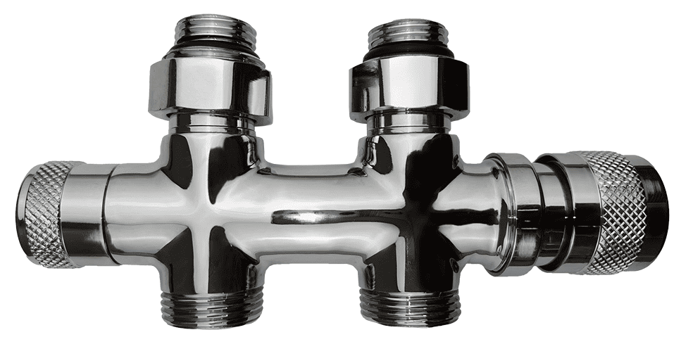 Узел нижнего подключения Primoclima Lunar прямой 1/2"х3/4"Е Хром